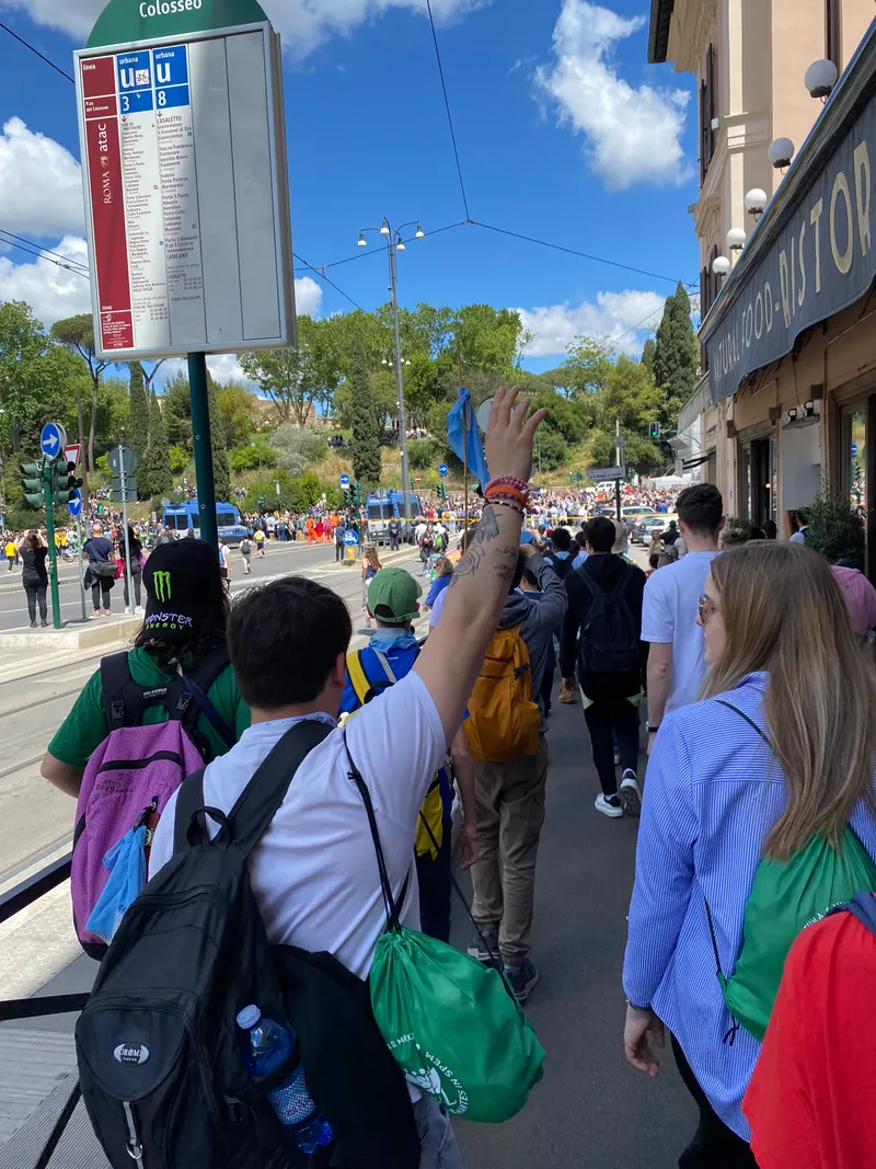 Piligriminė kelionė  į paauglių jubiliejaus dienas Romoje