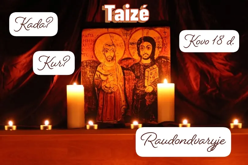 Kvietimas į Taize pamaldėles kovo 18 d. 19 val.